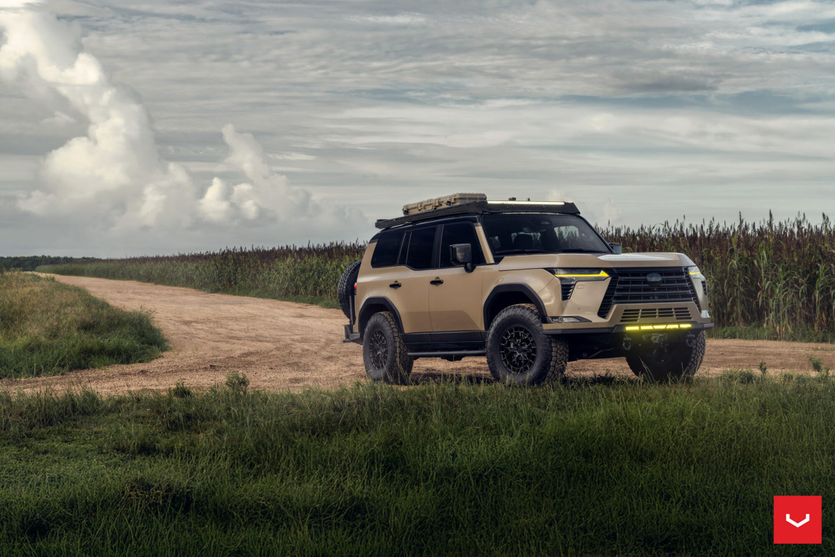 Lexus GX 550 Custom Wheels - HFX-1 by Vossen - Gloss Black